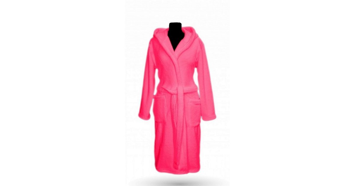 Pink színű, hosszú, női wellsoft köntös - Emanuele Üzlet és Webshop
