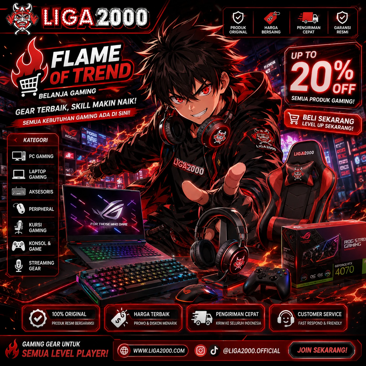 Valentine Ruby Red Mesh