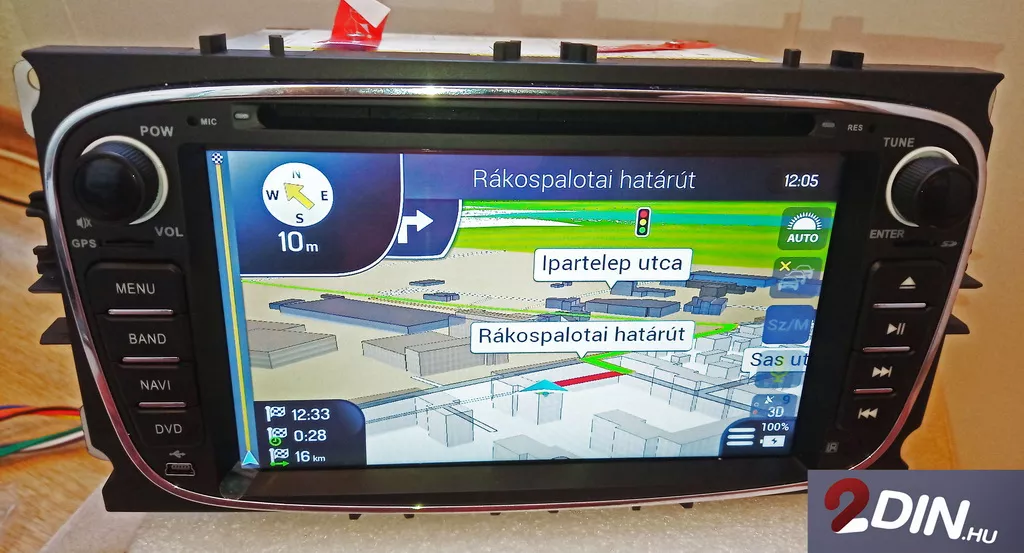 Ford 2 DIN DVD 2GB RAM 32GB ROM Navigáció Fejegység Android 8.1 Magyar  Nyelvű - 2 DIN multimédia - autórádió multimédia, fejegység, navigáció,  autóhifi, Autóhifi fejegység, GPS