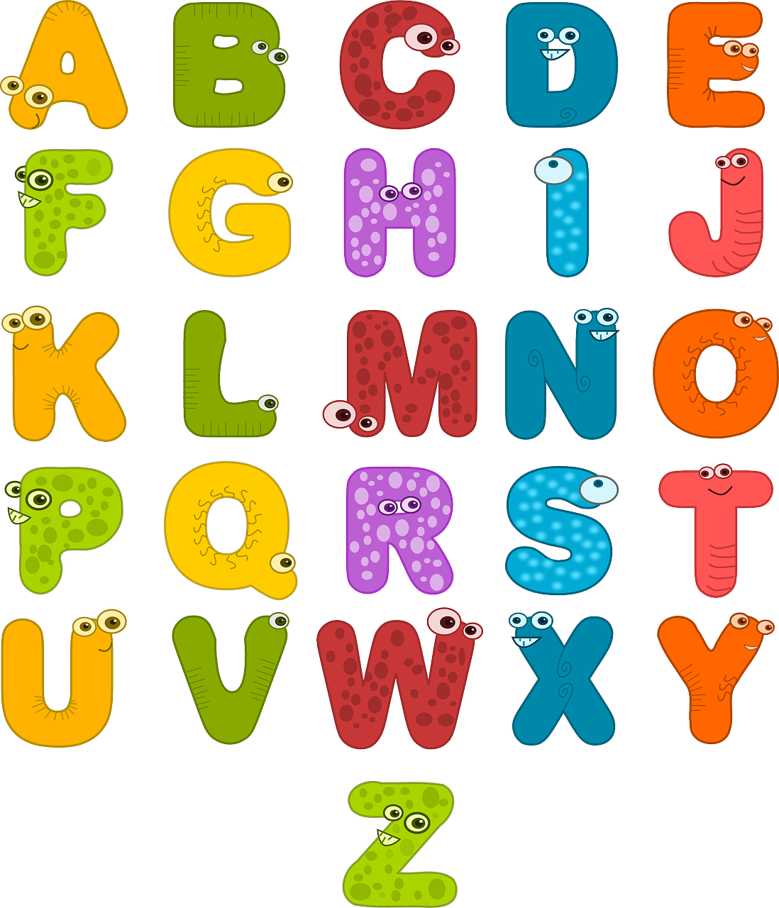 alphabet in cursive